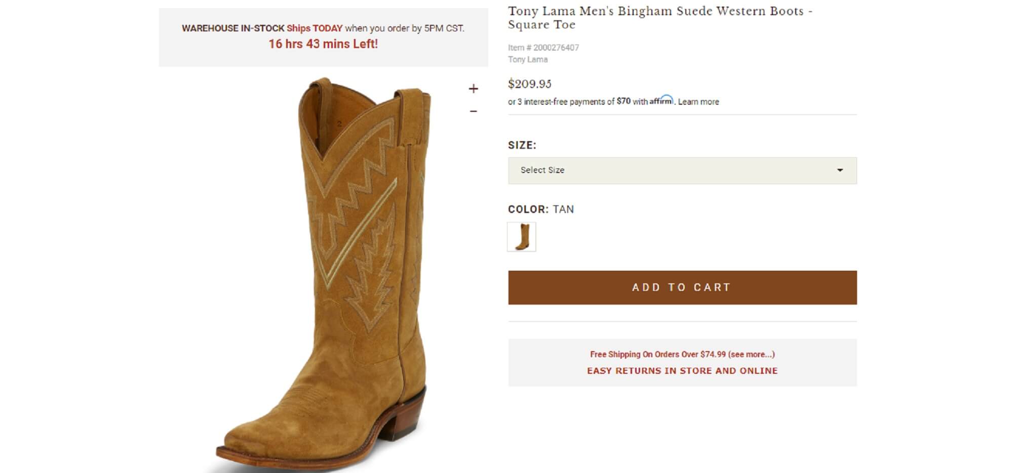 tony lama suede cowboy boots