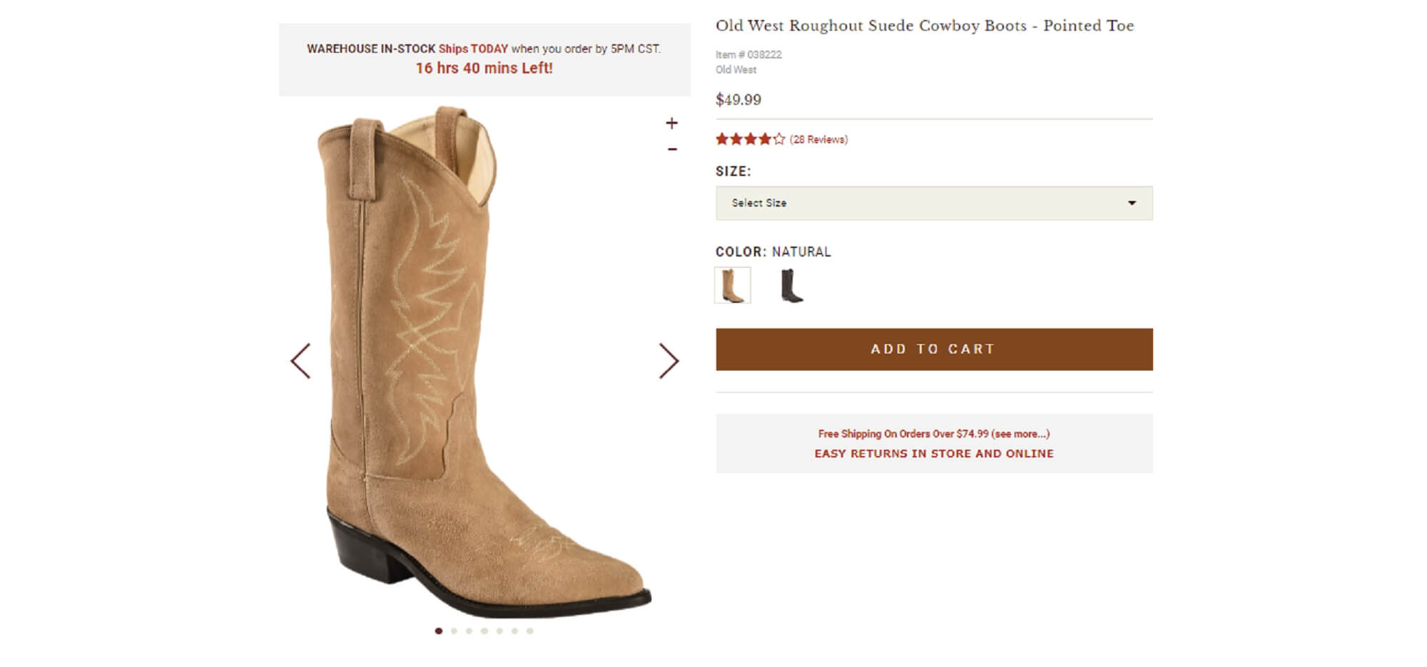discount cowboy boots online